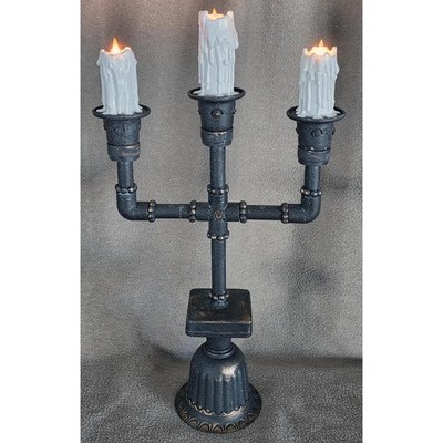 Haunted Mansion Endless Hallway Halloween Candle Prop Dripping Wax Candelabra