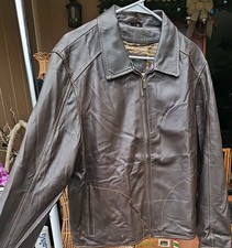 VTG Robert Comstock Leather Jacket Men Lg.