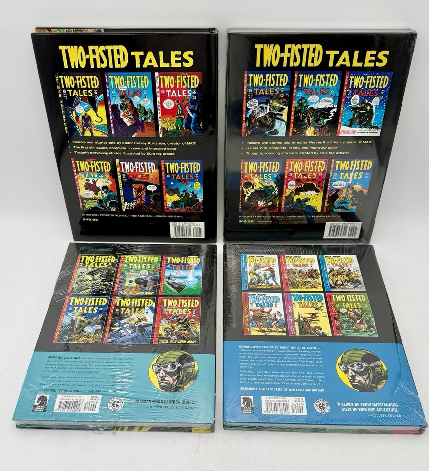 LOTE DE 4 Two-Fisted Tales Volumen 1-4 THE EC Archives Tapa Dura Foto 2 de 4