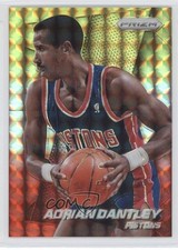 2014-15 Panini Prizm Yellow & Red Mosaic Prizm Adrian Dantley #151 HOF 1c4