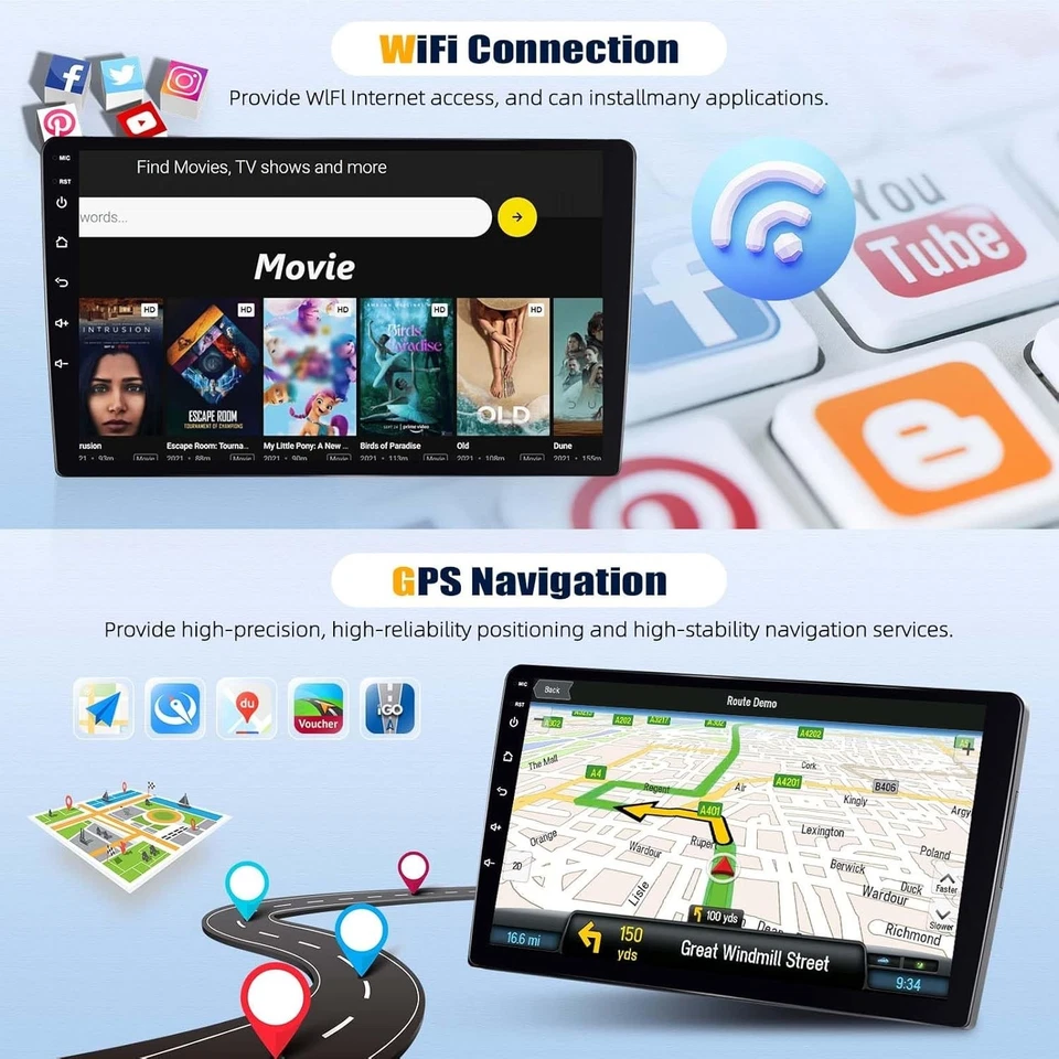 Autoradio Android 13 per Mercedes-Benz Smart Fortwo 451 2005-2010 9" 4Gb+64Gb - Immagine 4 di 4