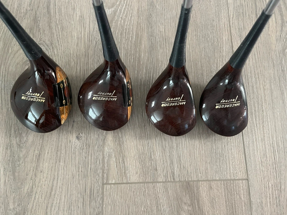 Set De Bois De Golf MacGregor Vintage 1950 Modèle M23 - Bois 1,2,3,4 - Droitier