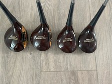 Vintage MacGregor Tourney Velocitized Persimmon Wood Set RT2W (1,2,3,4) 4 Clubs