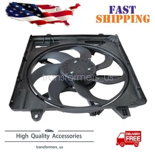 Radiator Cooling Fan Assembly w/ Brushless Motor For 2012-17 Jeep Wrangler 3.6L