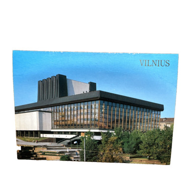 Ansichtskarte Postkarte Vilnius Litauen Oper Ballet Theater Ungelaufen