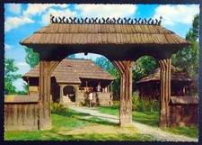 C797 Ca. 1960 Postcard Village Museum Muzeul Bucharest Romania