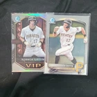 2025 Bowman Chrome Prospect Konnor Griffin VIP Refractor Rookie 2 Card Lot