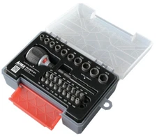 ANEX MINISTA 72 Gear Stubby Ratchet Driver with Bit Set 307-S1 Made in Japan NEW