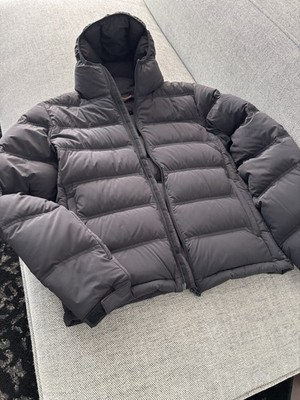 Aspesi Elastico Jet Black Bomber Puffer Jacket Size Medium