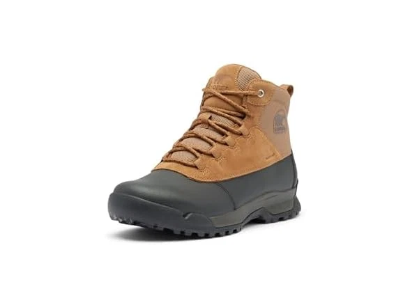 SOREL Men's Buxton Lite Lace Plus Insulated Waterproof Boot Black Elk Size 8
