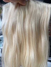 20" BLONDE Clip-in Remy for Genius Weft Spider Octopus 100 Human Hairpiece