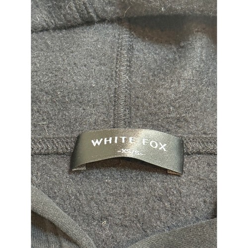 (XS/S) $70 White Fox Give It Away Oversized Hoodie Black - Picture 6 of 6