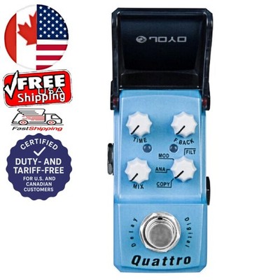 JOYO JF-318 Quattro Digital Delay Timer Mini Guitar Effect Pedal 4 Mode Control