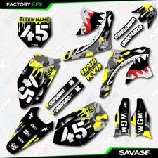 Gray & Yellow Savage Camo Graphics Kit fits 06-08 Kawasaki KXF450 KX450F  Decal