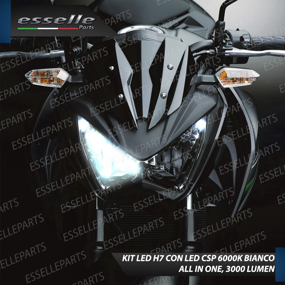 KIT FARO A LED KAWASAKI Z800 ANABBAGLIANTE ABBAGLIANTE POSIZIONE H7 + T10 - Immagine 3 di 4