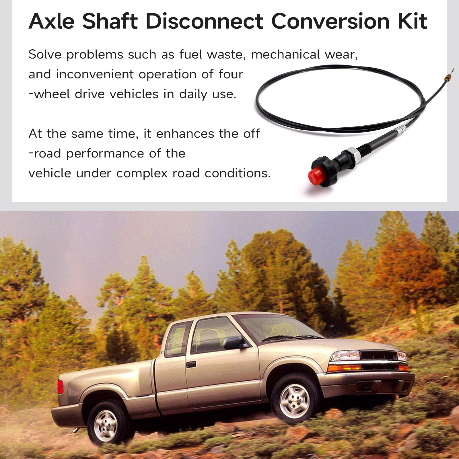 Axle Shaft Disconnect Conversion Kit PSL500 For S10 S15 Blazer 4WD T9