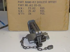1 Bridger # 2 Offset Dogless 2 Coil Spring Foothold Traps Coyote Fox Traps  sale