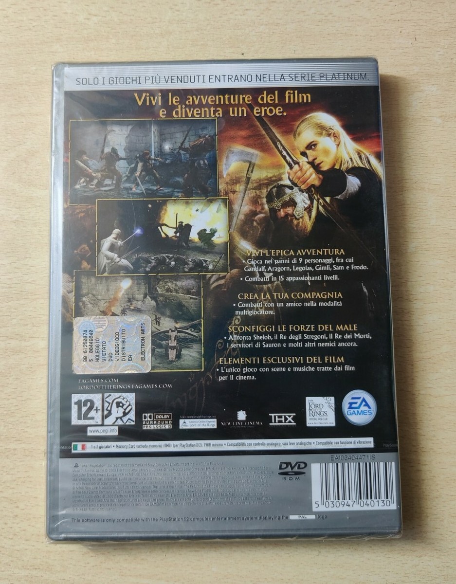 PS2 IL SIGNORE DEGLI ANELLI IL RITORNO DEL RE PLAYSTATION ITA