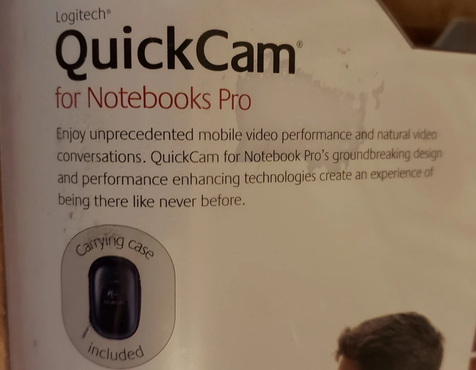 Logitech QuickCam For Notebooks Pro USB-2.0 Web Cam W/Microphone Sealed NEW - Image 3 of 4
