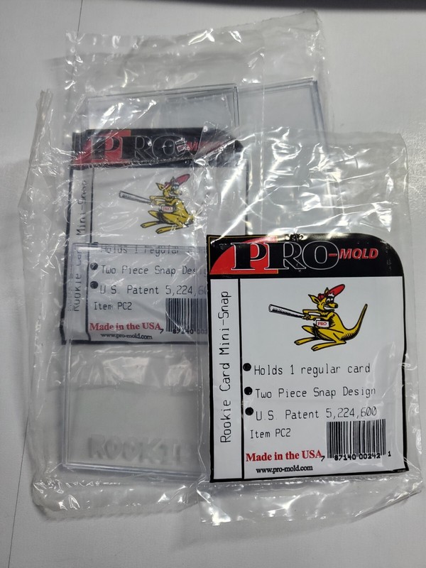 Pro-Mold # PC2 Rookie Card Mini-Snap Tite Card Holder 20 pt New 4 count lot
