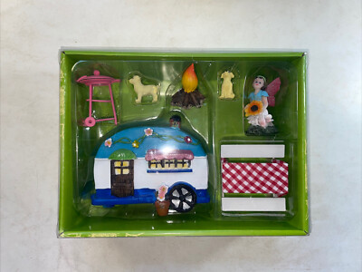 (Brand New) Fairy Garden Set, Pieces, Camping Theme