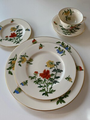 Lin Ching Chih Castleton China Ma Lin Ching Chih Yee Vintage 5-piece Place Setting | eBay