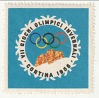 Italy - Olympics, VII Olympic Winter Games label 1956(M)(L)