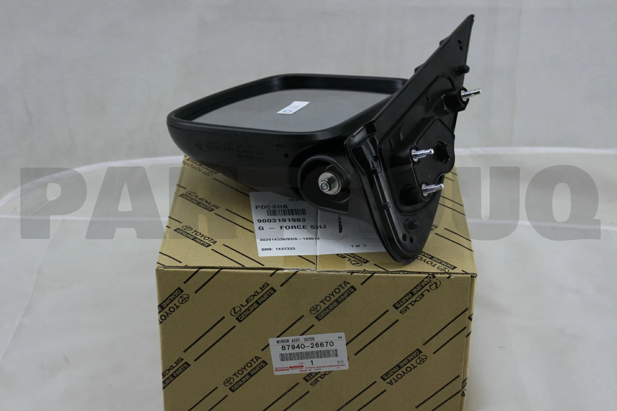 8794026670 Genuine Toyota MIRROR ASSY, OUTER REAR VIEW, LH 87940  
