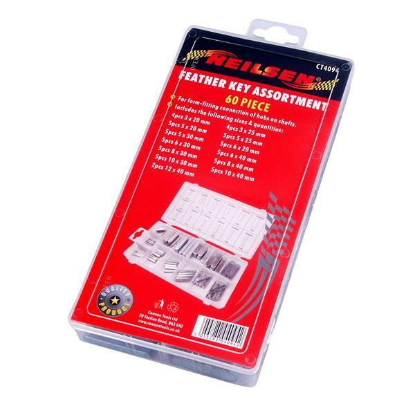 60pc FEATHER KEY ASSORTMENT METRIC VARIOUS SIZES WOODRUFF HUBS DRIVE ...