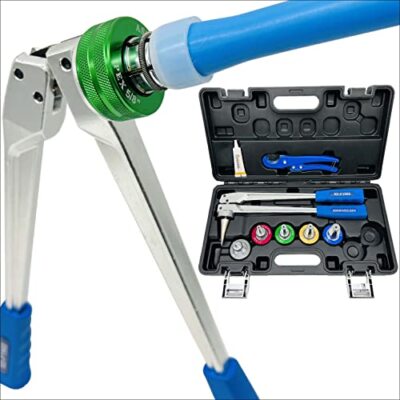 Manual PEX Pipe Expander Tool Kit with 5PCS be 3/8 ,1/2'',5/8'',3/4'',1'' Expansi...