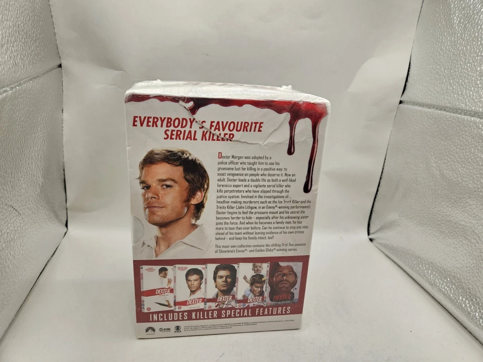 Dexter Seasons 1-5 TV Series DVD Box Set Package English New - Image 3 of 4