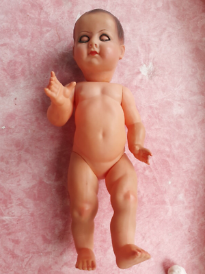 Poupon Ancien Petitcollin Celluloïd 40 Cm - France Années 1950 - Garçon