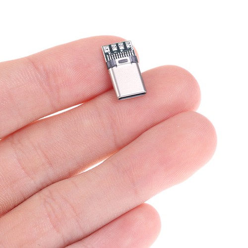5/10Pcs USB 3.1 Type C Male DIY Solder Cable Plug Connector Socket PC B KDt2 - Photo 3 sur 14