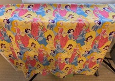 Disney Princess Fabric Snow White Cinderella Belle Aurora Cotton 1-3/4 Yard WOW