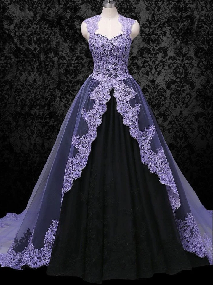 Vestidos de novia línea A mangas largas correas encaje chaqueta apliques vestidos de novia Foto 2 de 4