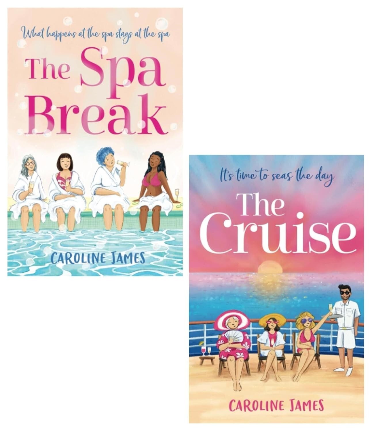 Caroline James Collection 2 Books Set Spa Break, CRUISE Paperback
