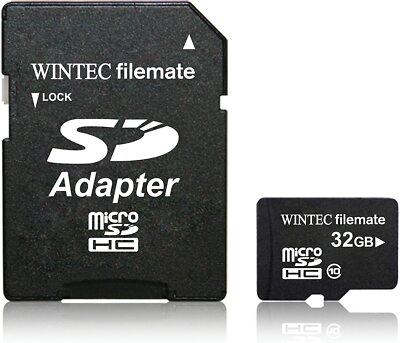 Wintec 3FMUSD32GBC10-R Filemate 32 GB Mobile Professional Class 10 Micro SD HC