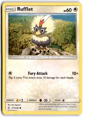 2019 Sun & Moon - Cosmic Eclipse Rufflet a Basic/Common #177