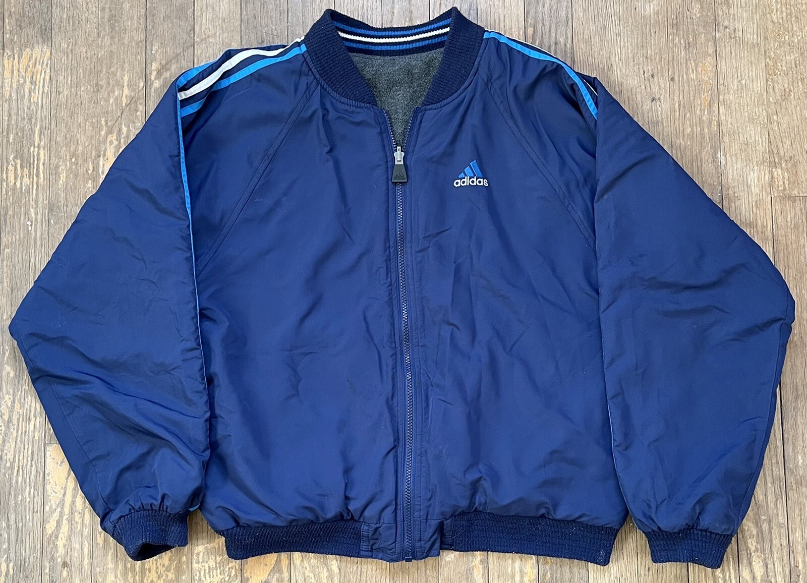 Vintage Adidas Reversible Jacket Blue 