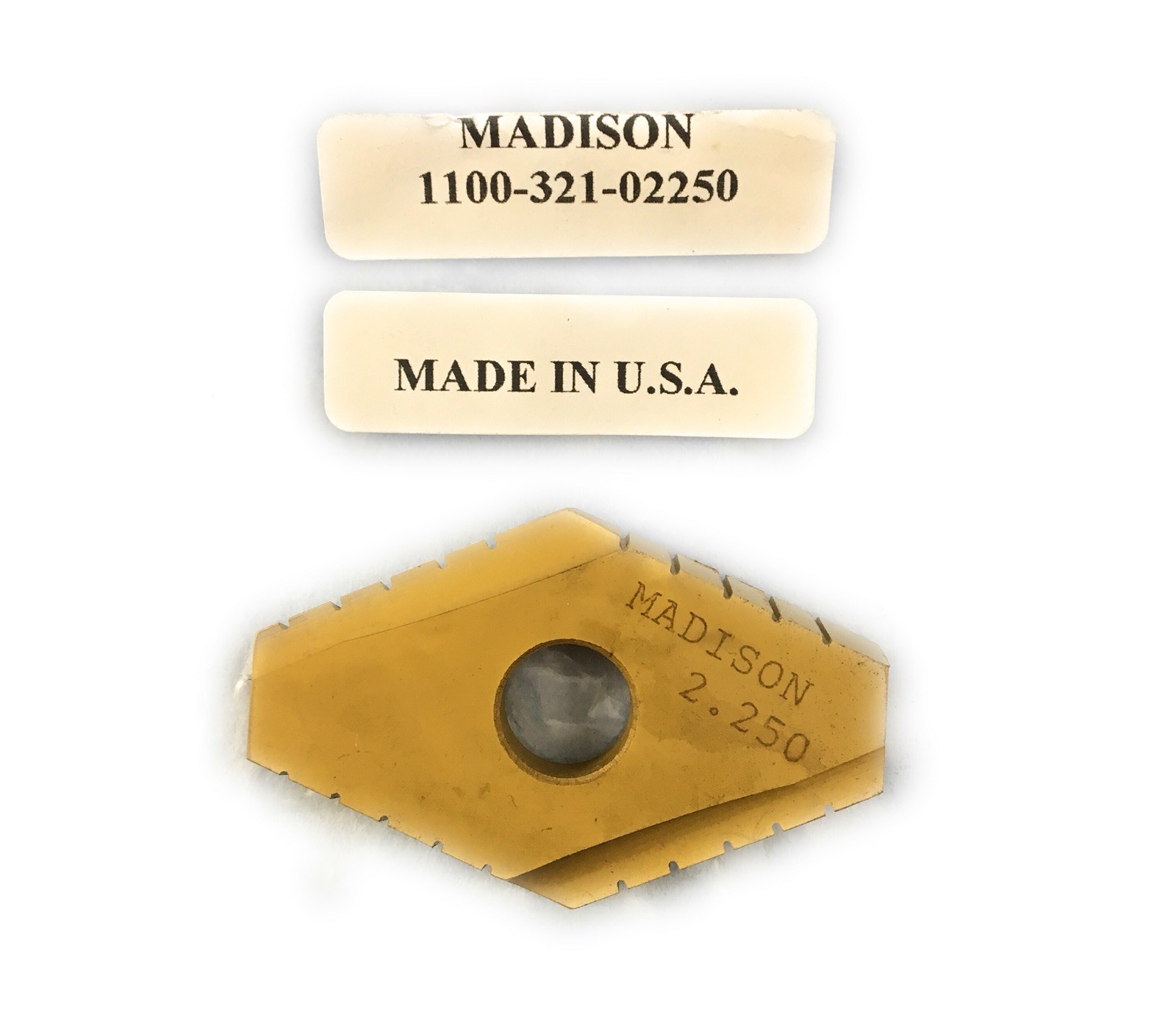 Madison Cutting Tools CVD Coat Duodex Spade Indexable Inserts 2.25" T