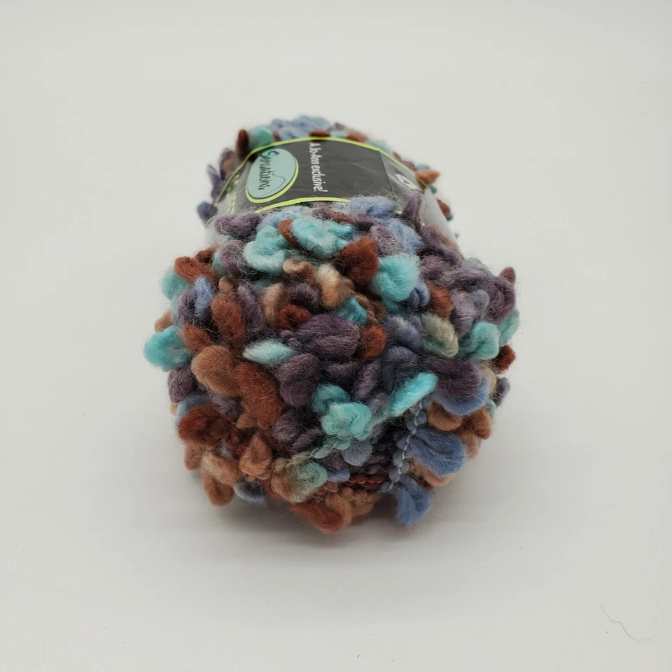 Sensations Confetti #601 Blue/Brown Confetti Bulky 50gr - Image 3 of 4