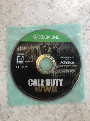 CALL OF DUTY WWII WORLD WAR TWO disc only XBOX ONE S X-BOX 1 GAME NES ...