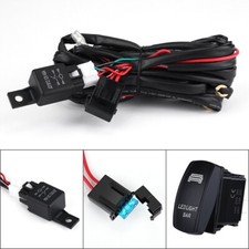 LED Work Light Bar On-off Switch 12V 40A Wiring Kit Harness Loom Relay 2 Leads