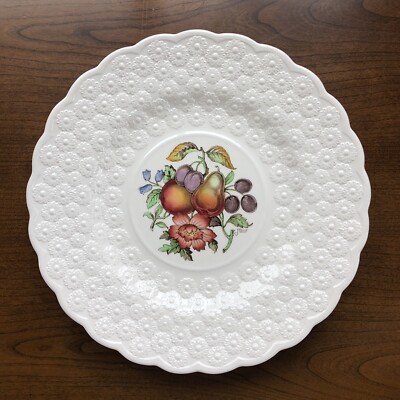 Alden by Spode Luncheon Plate #1 Ring - Fruit & Flowers Copeland England