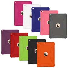 AMZER Soft Silicone Skin Jelly Case Impact Resistant Cover for Apple iPad Air 2