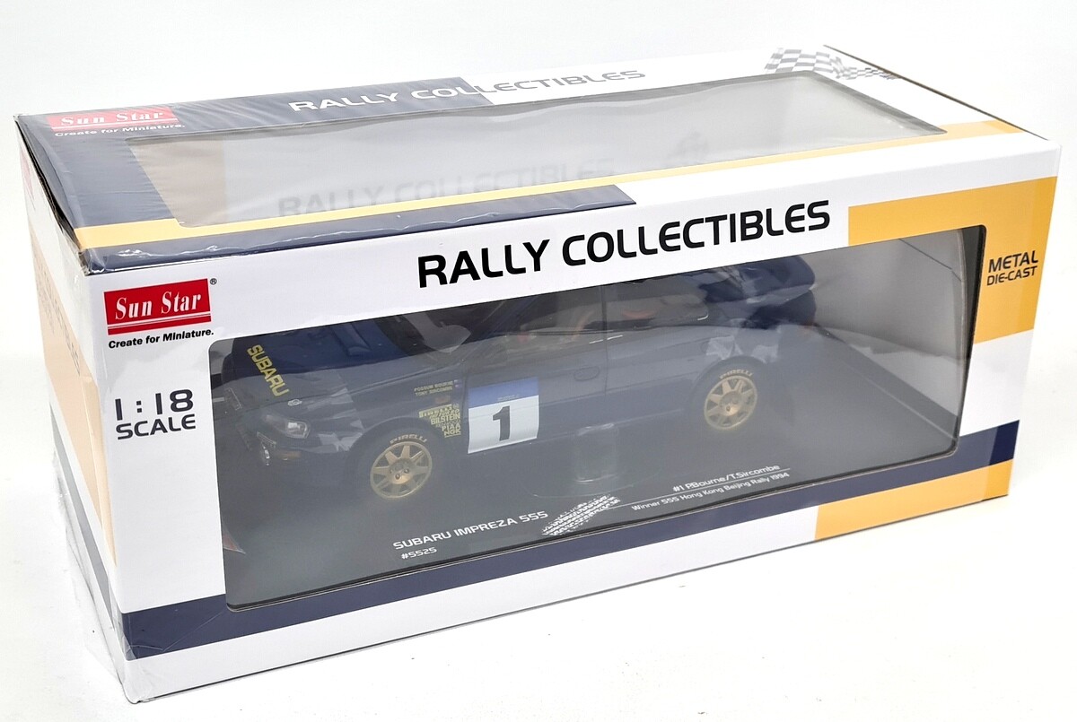 Sunstar 1/18 Subaru Impreza WRC 555 Winner Beijing Rally