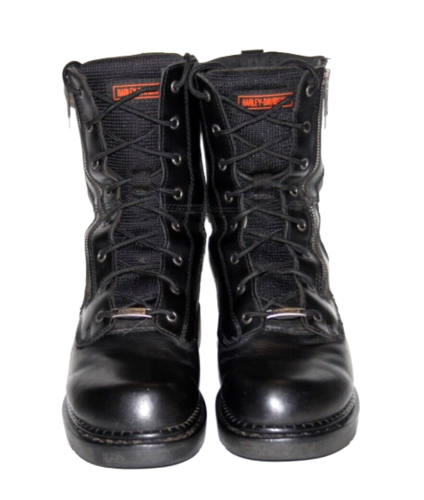 Herren Harley-Davidson Motorradstiefel 91542 schwarz Leder seitlicher Reißverschluss & Spitze Gr. 10 - Bild 6 von 13