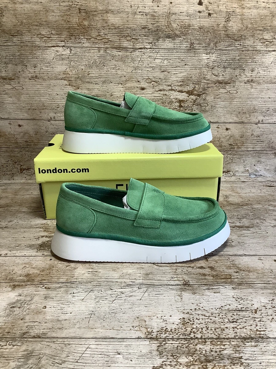 Lime green loafers hotsell