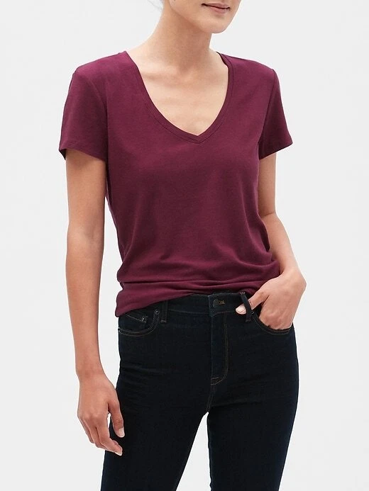 Camiseta Banana Republic Timeless ROJA, BLANCA, NEGRA o AZUL NUEVA XXS-XL Foto 3 de 4