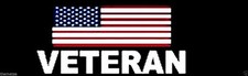 AMERICAN VETERAN FLAG HELMET CAR BUMPER STICKER DECAL MADE IN USA 3.5x1"